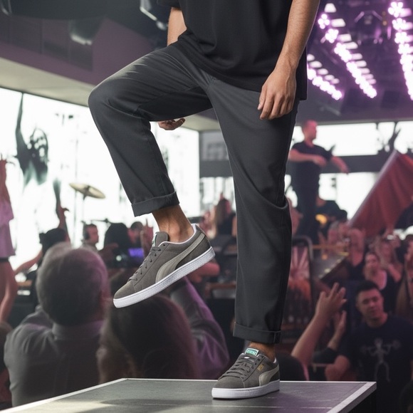 Puma Suede Classic* Steeple Gray and White 352634 66. Size 8. NWT.0 - Picture 7 of 7